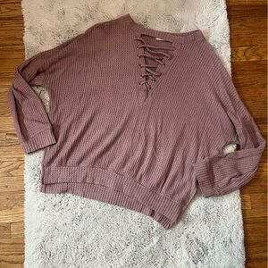 Cherish Mauve Knit Top